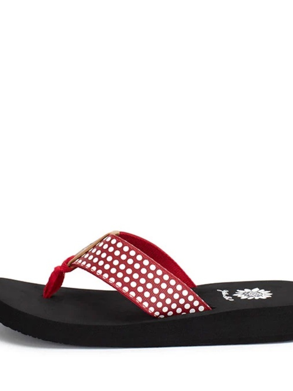YELLOW BOX FROMY RED FLIP FLOPS MEDIUM WIDTH NEW IN BOX